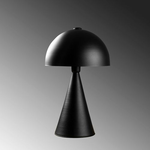 Lampe De Table Design Noire, Abat-jour Rond Vintage Sile