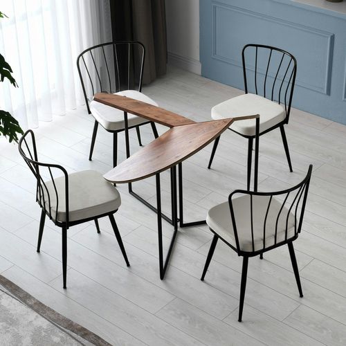 Table Salle à Manger Pliante Effet Pin Ø100 Cm Jena