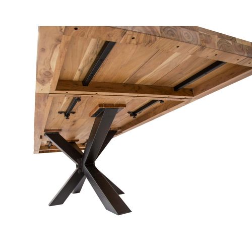 Table à Manger Extensible Bois Massif 200/300 Cm Melbourne