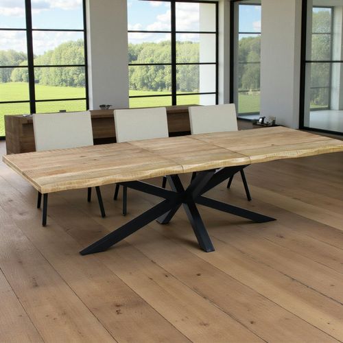 Table à Manger Extensible Bois Massif 220/280 Cm Lucknow