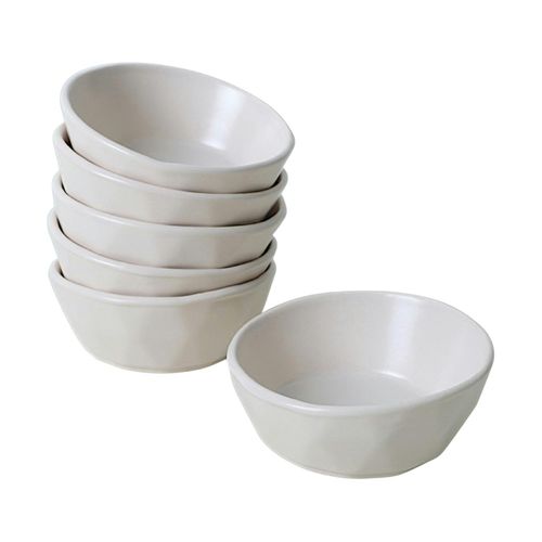 Bol Apéro Blanc, Style Organique (lot De 6) Efira