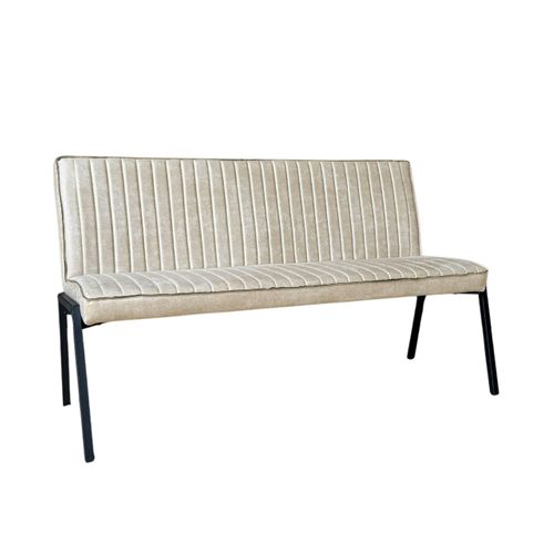 Banc De Table à Manger Beige à Bandes 155 Cm Cortina