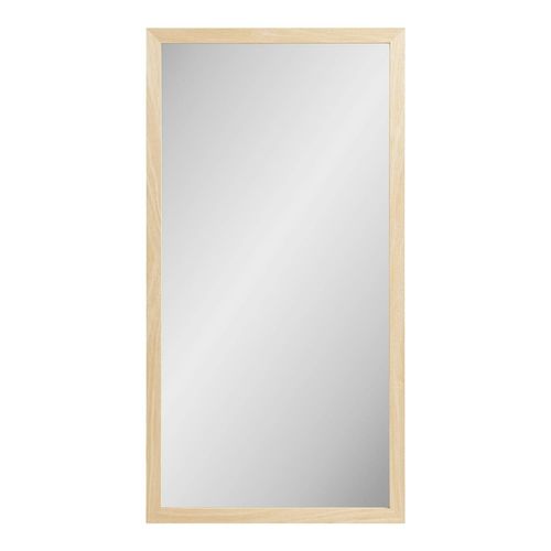 Miroir Rectangulaire Cadre Effet Bois Clair 75 Cm Cody