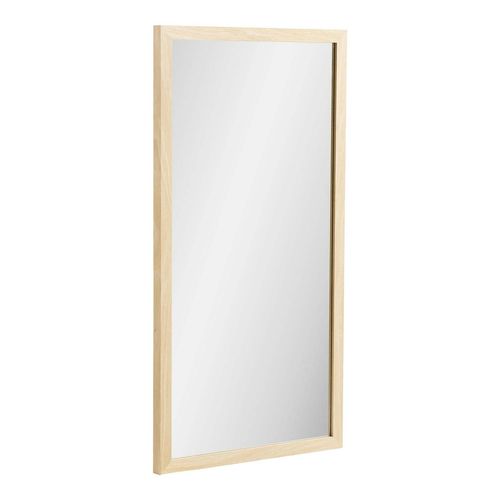 Miroir Rectangulaire Cadre Effet Bois Clair 75 Cm Cody