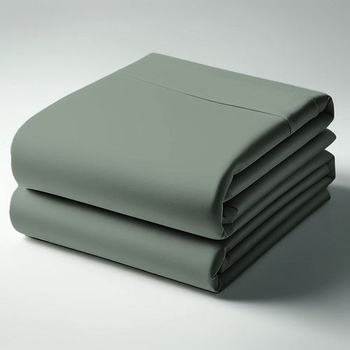 Drap Plat Coton Lichen - 240 X 300