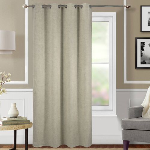 Rideau Occultant Et Thermique Chiné - 140x260 Cm - Beige