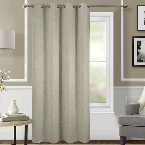 Rideau Occultant Et Thermique Chiné - 140x260 Cm - Beige