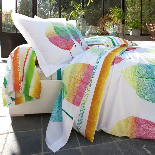 Drap-housse 140x190x28 Multicolore En Coton
