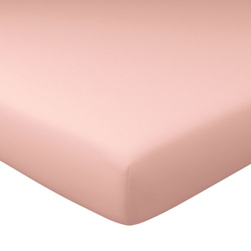 Drap-housse Grand Bonnet 160x200x30 Rose Thé En Coton