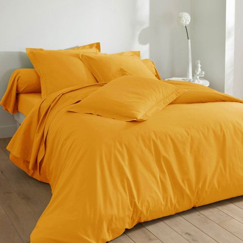 Taie Traversin 43x185 Jaune Curcuma En Coton