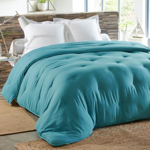 Couette Chaude 140x200 Bleu Orage En Polyester