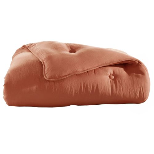 Couette Légère 200x200 Marron Noisette En Polyester