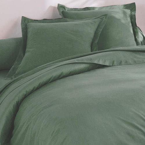 Housse De Couette 260x240 Vert Eucalyptus En Coton