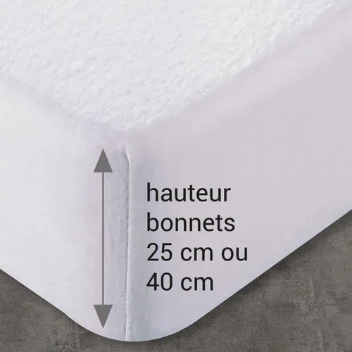 Protège Matelas 90x200 Blanc En Coton