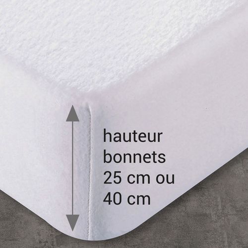 Protège Matelas 90x200 Blanc En Coton