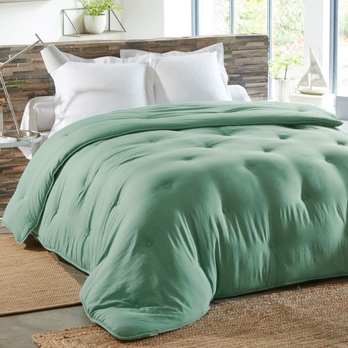 Couette Chaude 260x240 Vert Céladon En Polyester