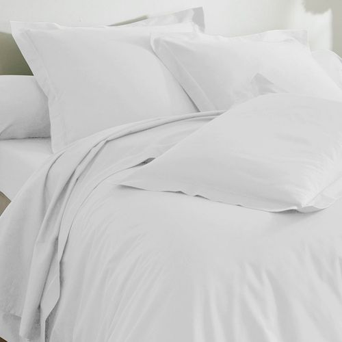 Drap-housse 140x200x28 Blanc En Coton