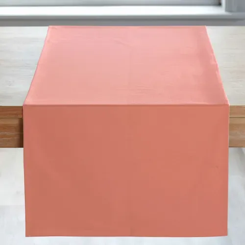 Chemin De Table 48x150 Orange Corail En Coton