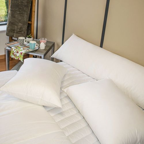 Oreiller Ergonomique 60x60 Blanc En Coton