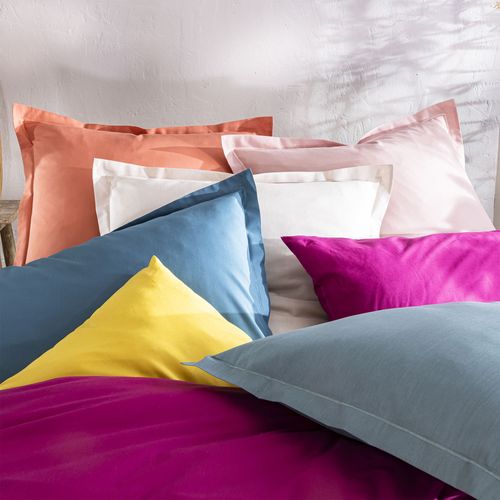 Drap-housse 180x200x28 Bleu Océan En Coton