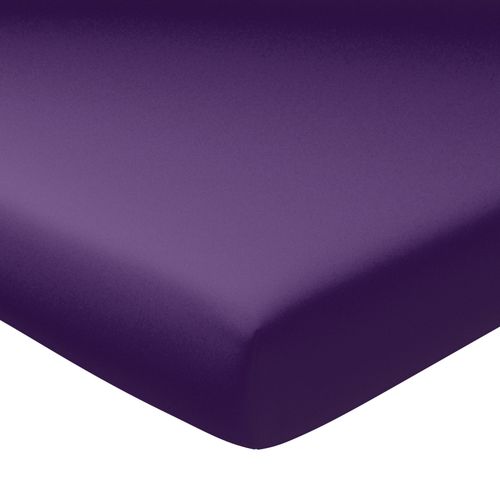 Drap-housse Grand Bonnet 120x200x40 Violet En Coton