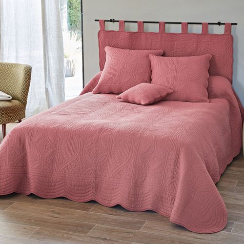 Boutis 250x250 Rose Bois De Rose En Coton 370 G/m²