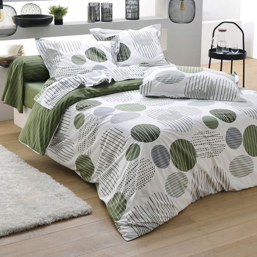 Housse De Couette 240x220 Vert En Coton