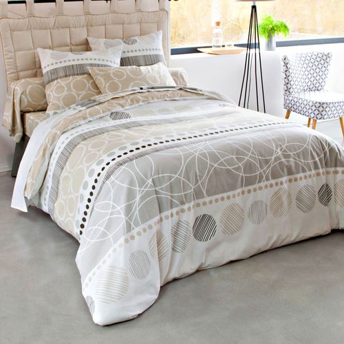 Drap-housse 90x190x28 Beige En Coton
