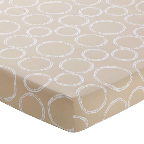 Drap-housse 90x190x28 Beige En Coton