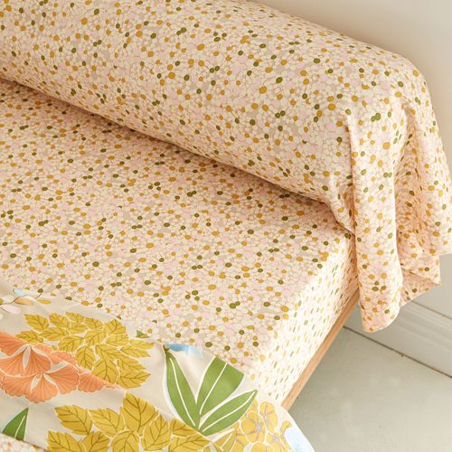 Drap-housse 140x190x28 Multicolore En Coton