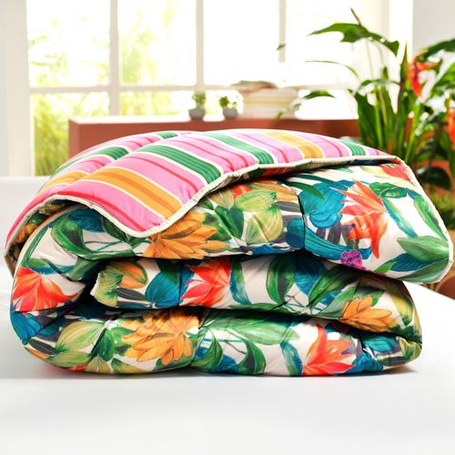 Couette Légère 200x200 Multicolore En Polyester