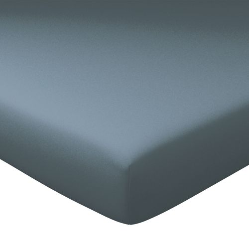 Drap-housse Grand Bonnet 90x200x32 Bleu Artic En Coton