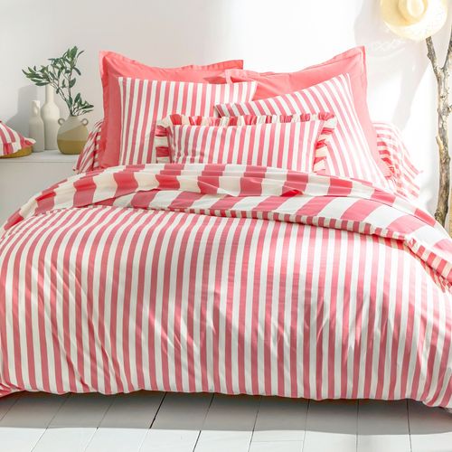 Taie Sac 50x70 Rose Bonbon En Coton