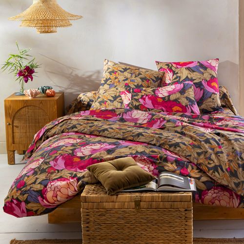 Housse De Couette 140x200 Rose Pivoine En Coton