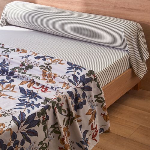 Drap-housse 90x190x28 Multicolore En Coton