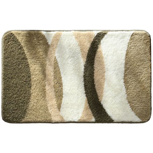 Tapis De Bain 60x100 Beige En Acrylique 1850 G/m²