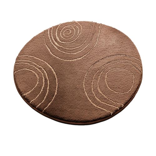 Tapis De Bain 85x100 Marron En Polyester 2250 G/m²