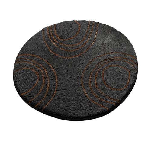 Tapis De Bain 50x80 Noir En Polyester 2250 G/m²