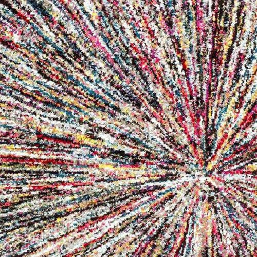Tapis Entrée 40x60 Tissé Multicolore Rectangle Motif Ethnique Lyn6 Impact