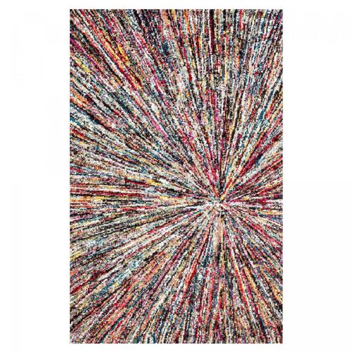 Tapis Entrée 40x60 Tissé Multicolore Rectangle Motif Ethnique Lyn6 Impact