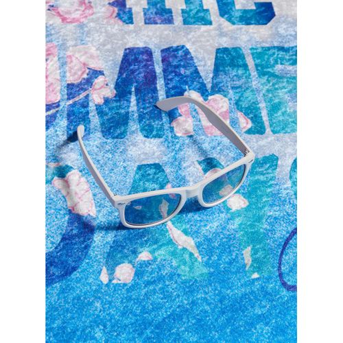 Tapis Enfant 80x120 Rectangle Tissé Bleu Boho