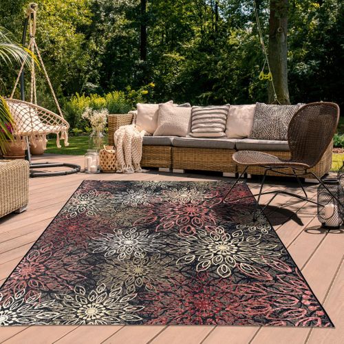 Tapis Extérieur 160x230 Tissé Kilim Multicolore Orade