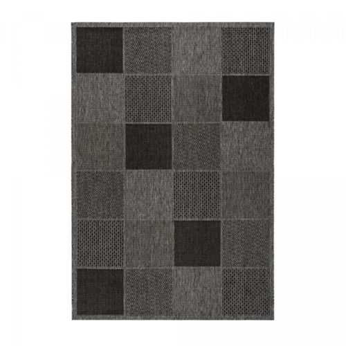 Tapis Extérieur 120x170 Tissé Kilim Gris Clair Et Gris Foncé Clair Lyn45 Sunsau 5