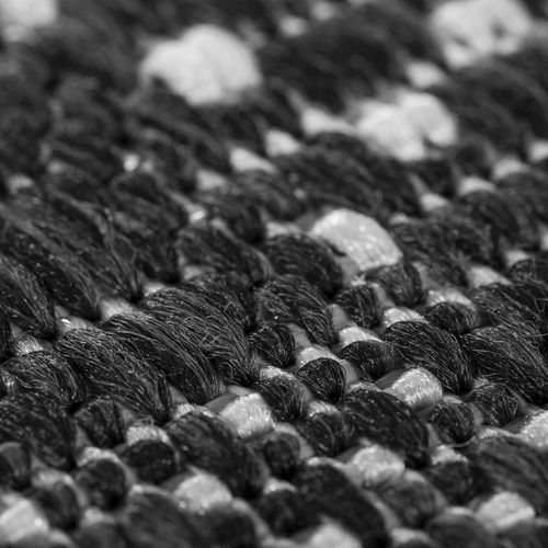 Tapis Extérieur 67x140 Tissé Kilim Anthracite Et Gris Externa
