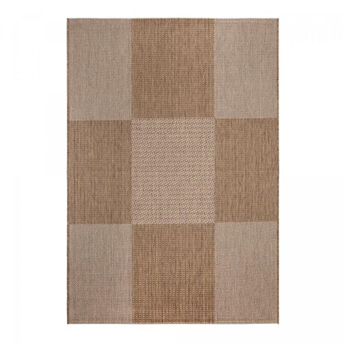 Tapis Extérieur 160x230 Tissé Kilim Marron Externa