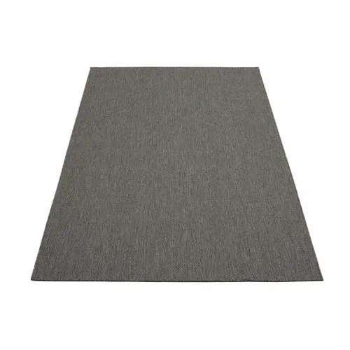 Tapis Extérieur 200x280 Tissé Kilim Anthracite Gegia