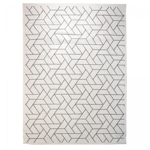 Tapis Extérieur, Kilim Reversible 280x380 Lyn2 R Reversible Gris Et Crème