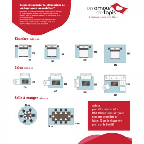 Tapis Enfant D.100cm Rond Tissé Turquoise Et Crème Shaggy Foot