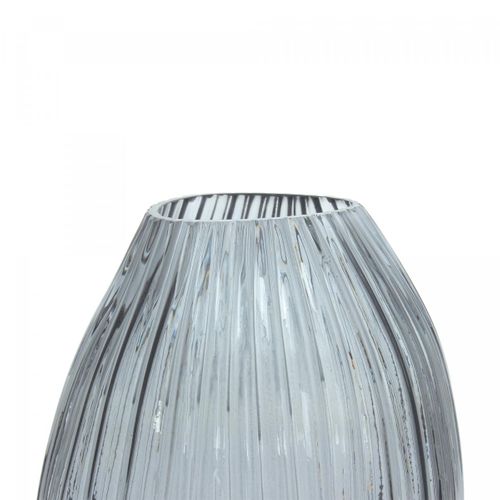 Vase Soufflé à La Bouche En Verre Aqua4 18x16x25 Gris Vase BUT
