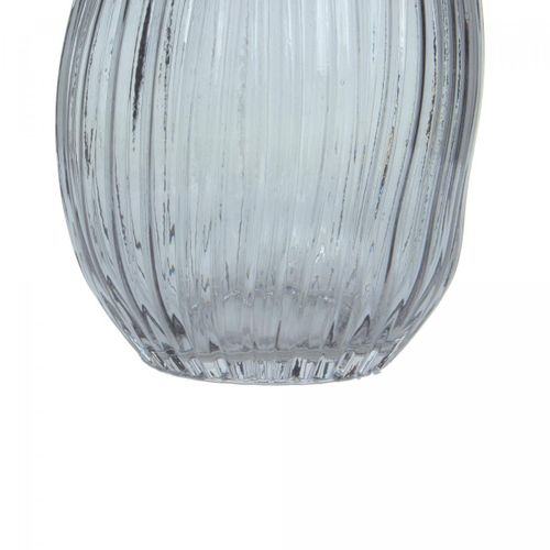 Vase Soufflé à La Bouche En Verre Aqua4 18x16x25 Gris Vase BUT